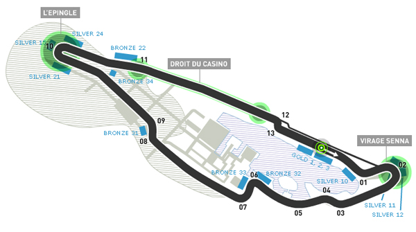 Circuit Gilles Villeneuve - Montreal Map