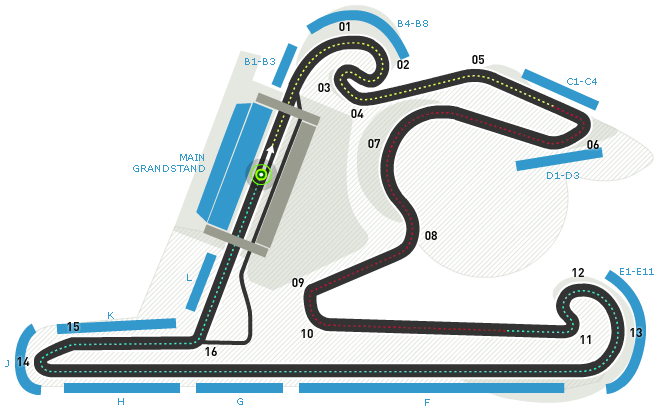 Shanghai International Circuit Map